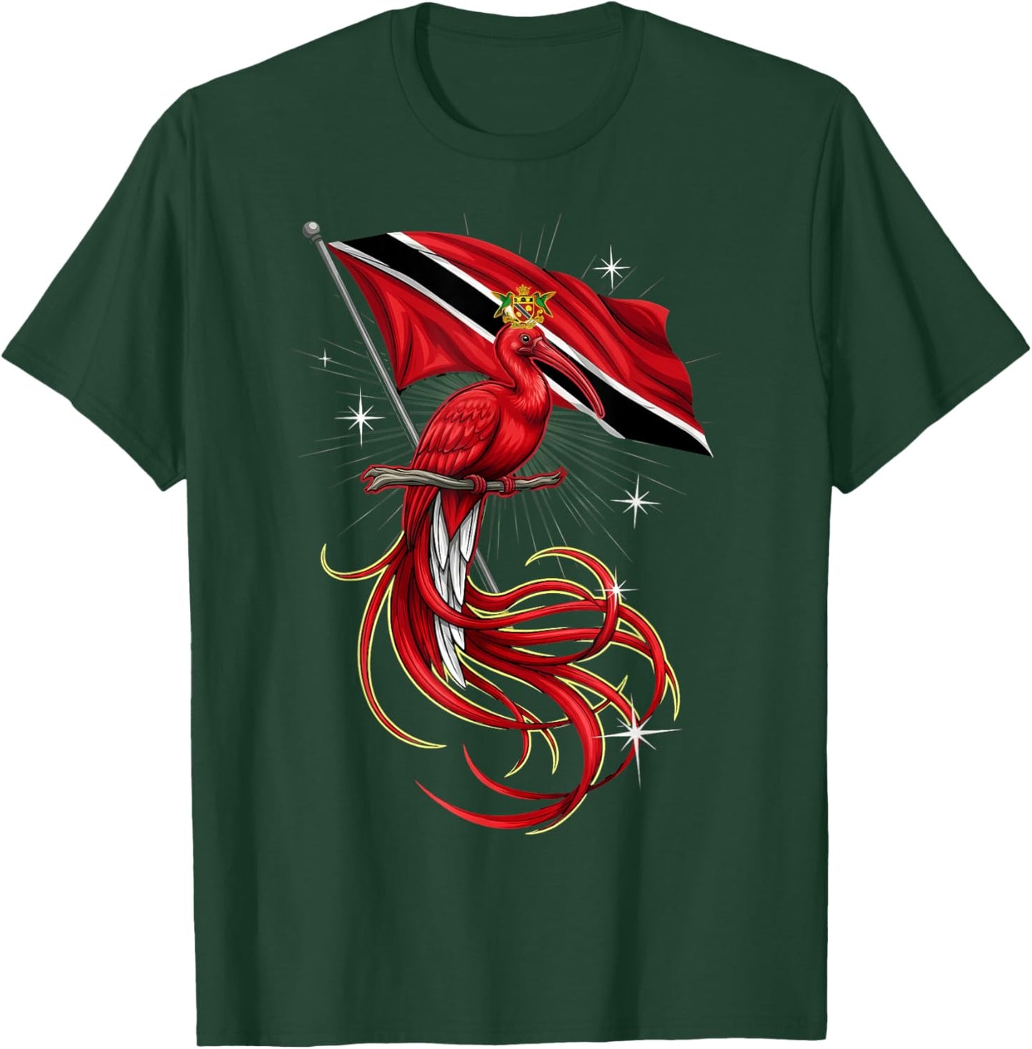 Trinidad and Tobago Flag Trini Flag Roots Trinidadian T-Shirt - T-Shirt | Forest