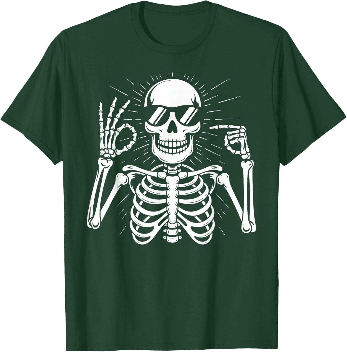 67 Skeleton Six Seven Halloween T-Shirt - T-Shirt | Forest