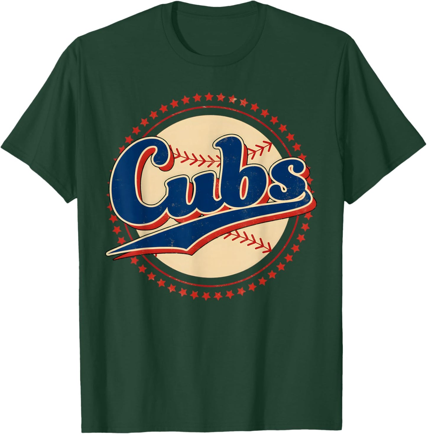 Vintage Cubs Gifts Women Boys Girls Kids T-Shirt - T-Shirt | Forest