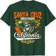 Retro Santa Cruz California Surf Paradise & Beach Adventure T-Shirt - T-Shirt | Forest