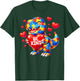 Autism Awareness Puzzle T Rex Dinosaur Be Kind Men Women Kid T-Shirt - T-Shirt | Forest
