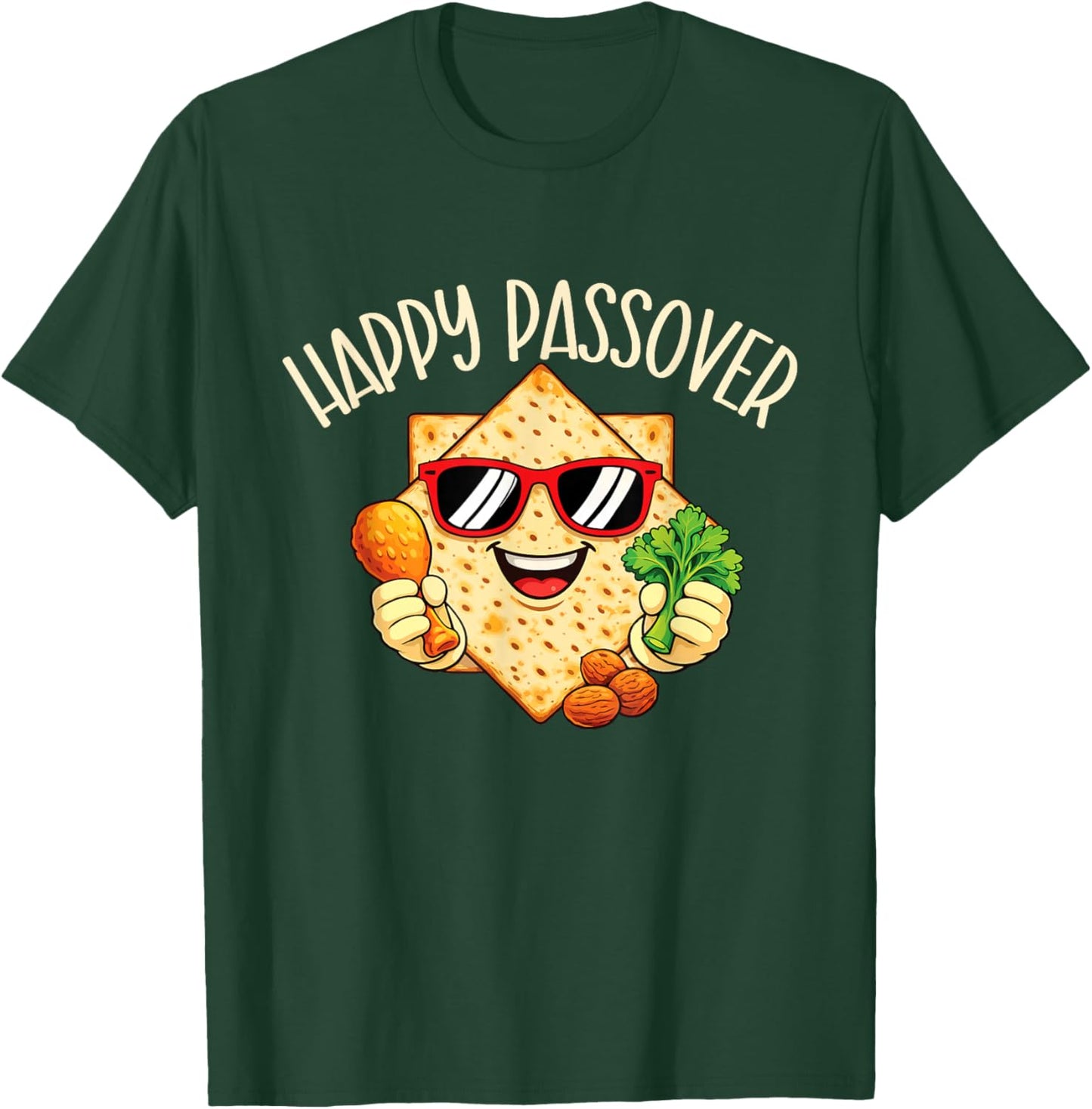 Happy Passover - Pesach Jewish Holiday Jew T-Shirt - T-Shirt | Forest