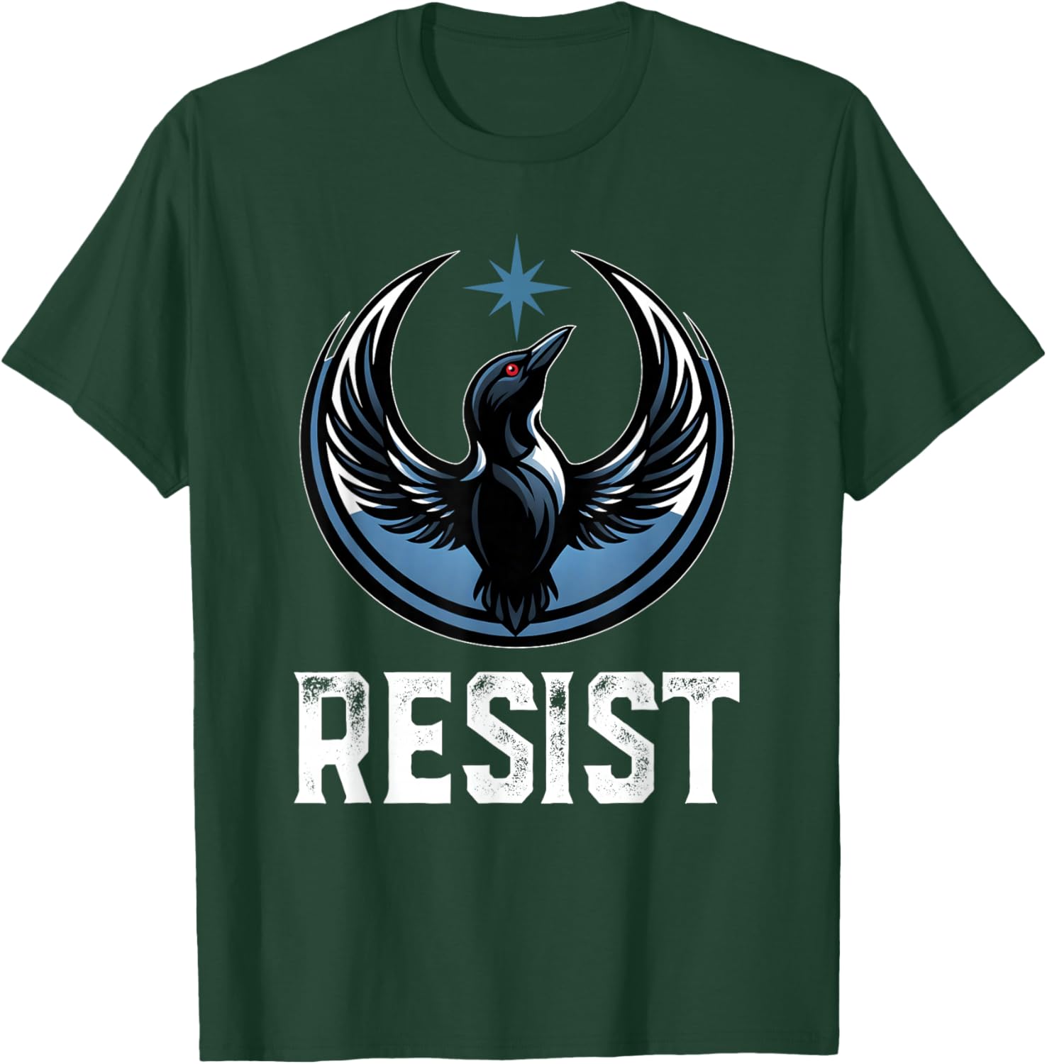 Resist Minnesota Rebel New State Flag Men Women T-Shirt - T-Shirt | Forest