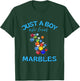 Kids Just a Boy Who Loves Marbles for Marble Players T-Shirt - T-Shirt | Forest