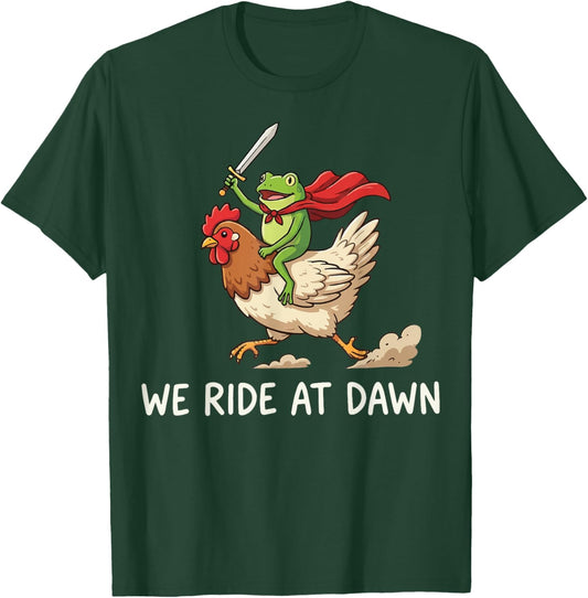 We Ride at Dawn Frog T-Shirt - T-Shirt | Forest