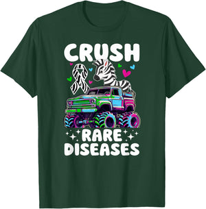 Crush Rare Disease Awareness Rare Disease Warrior T-Shirt - T-Shirt | Forest