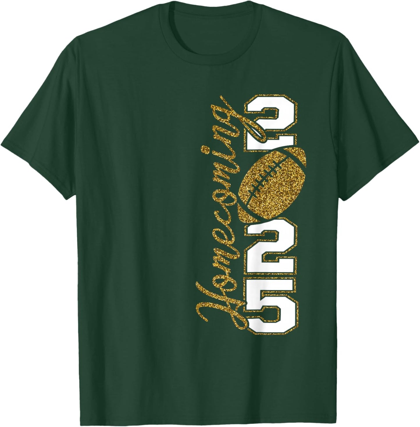 HOCO 2025 High School Homecoming Football Game Day (2 Sided) T-Shirt - T-Shirt | Forest