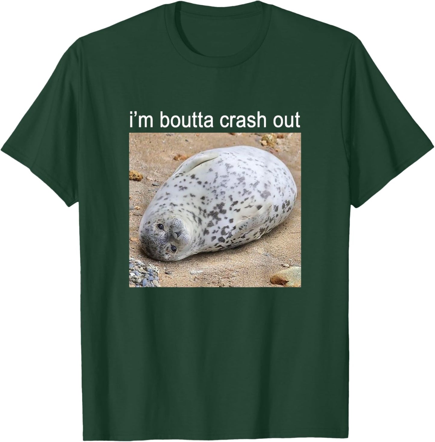 I'm Boutta Crash Out Silly Seal Meme T-Shirt - T-Shirt | Forest