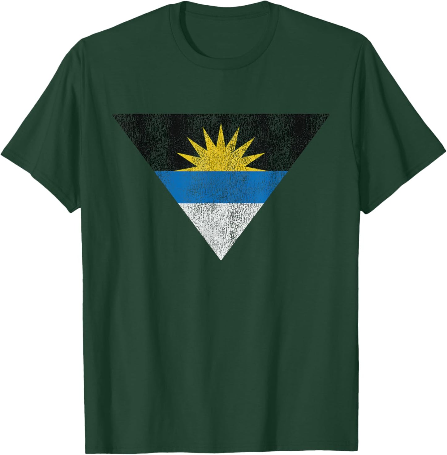 Retro Antigua and Barbuda Flag Souvenir T-Shirt - T-Shirt | Forest