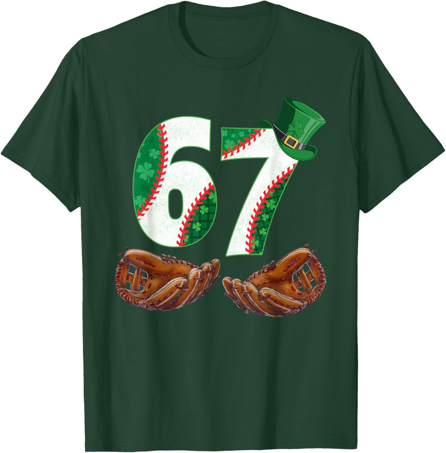 67 Trend St Patrick Baseball Number T-Shirt - T-Shirt | Forest