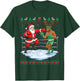 Funny Santa Boxing Christmas Reindeer Ugly Sweater T-Shirt - T-Shirt | Forest