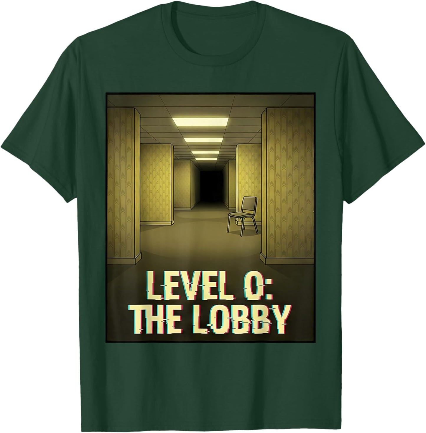 Level 0 Lobby Backrooms Liminal Space T-Shirt - T-Shirt | Forest