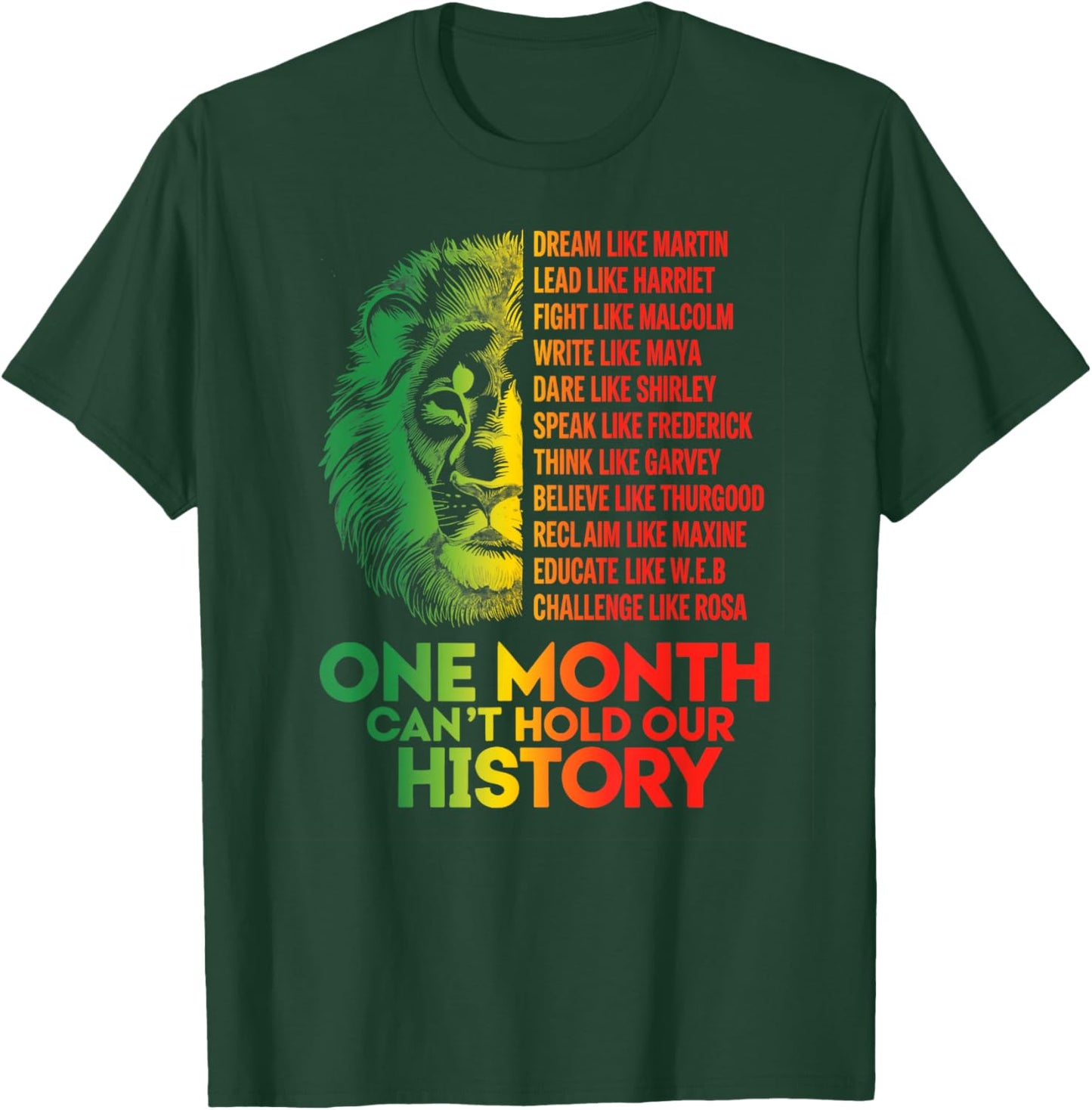 Black History Month Dream Like Martin T-Shirt - T-Shirt | Forest