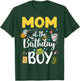 Mom of The Birthday Boy Fishing Family Bday Party T-Shirt - T-Shirt | Forest