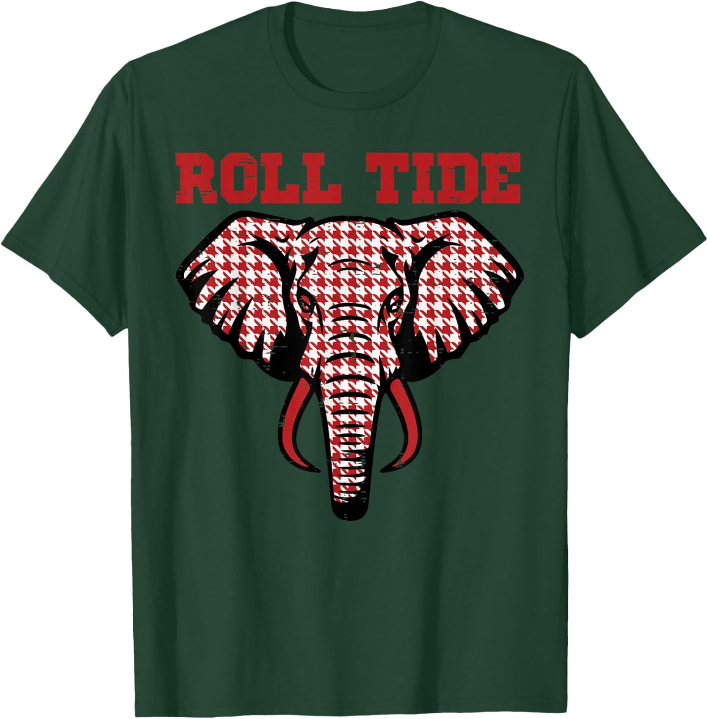 Elephant Roll Tide Women Kids Boys Girls Youth Teen Men T-Shirt - T-Shirt | Forest