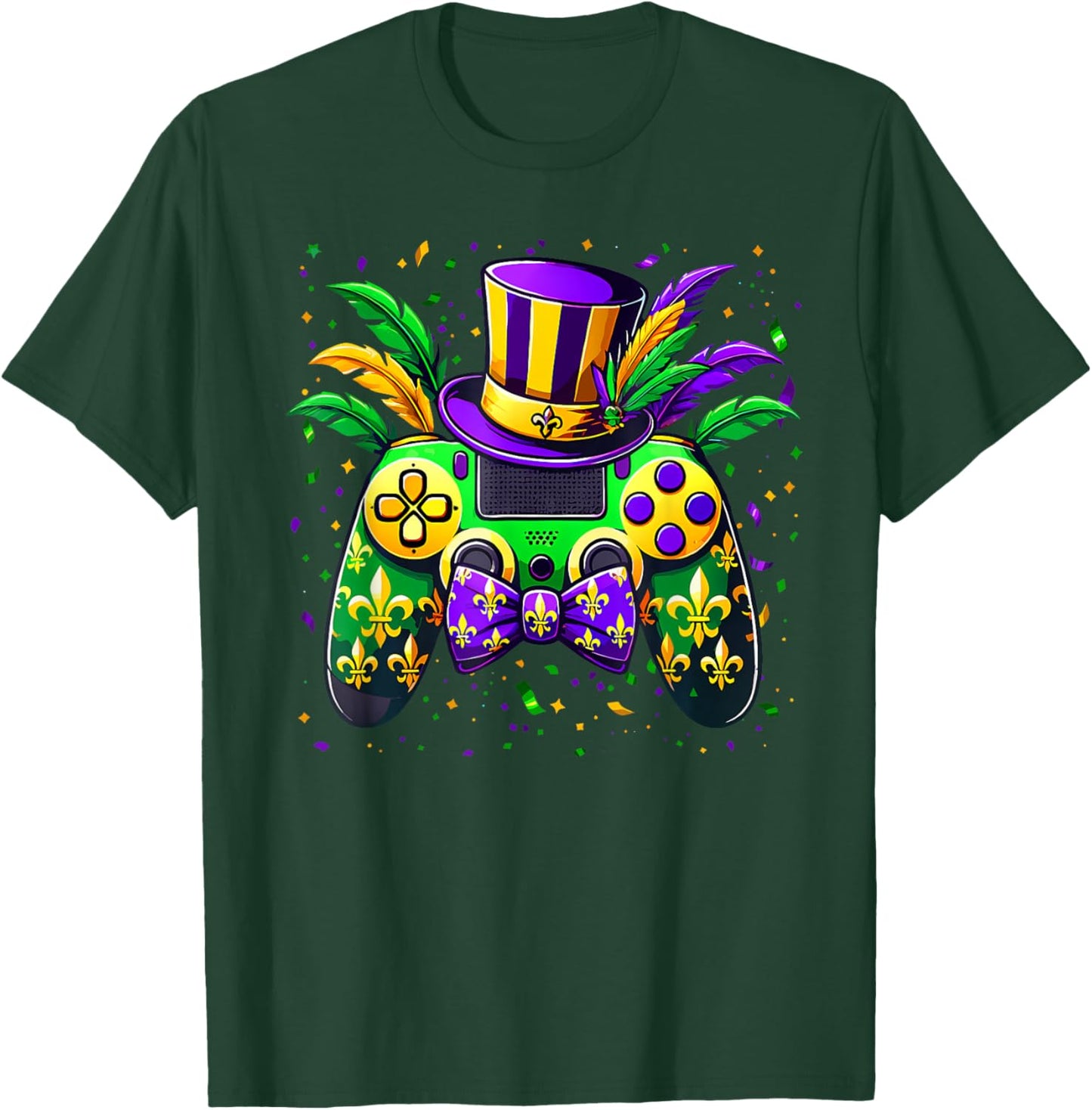 Video Game Controller Carnival Costume Kids Boys Mardi Gras T-Shirt - T-Shirt | Forest