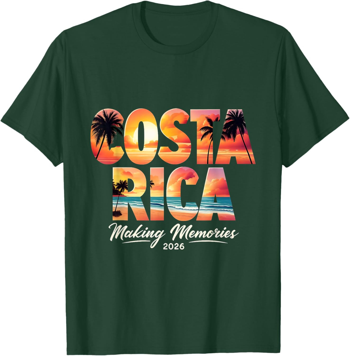 Pura Vida Costa Rica Souvenir 2026 Central America Travel T-Shirt - T-Shirt | Forest