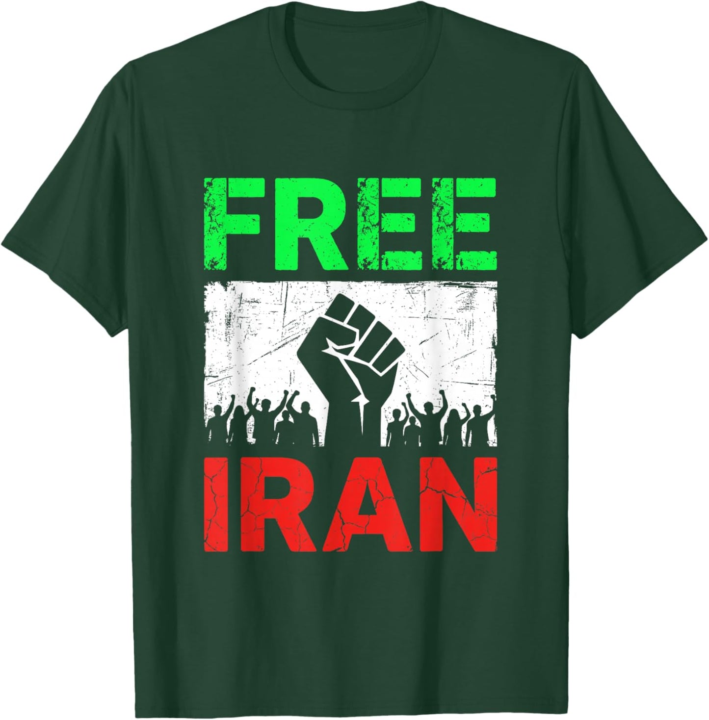Free Iran T Iranian Flag Lion T-Shirt - T-Shirt | Forest