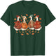 Cozy Fall Goose Patchwork Autumn Vintage Retro T-Shirt - T-Shirt | Forest