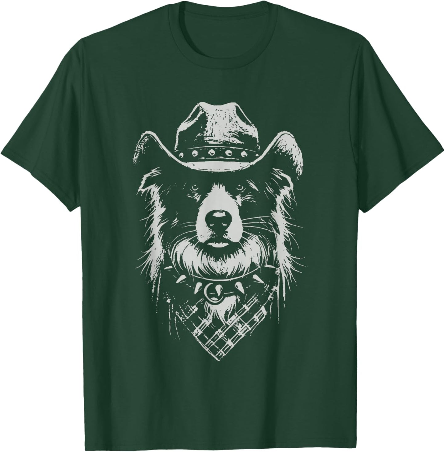Australian Shepherd Cowboy T-Shirt - T-Shirt | Forest