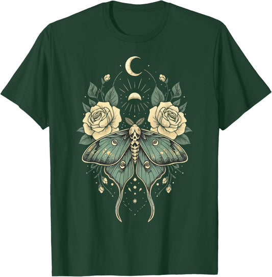 Moth Goblincore Aesthetic Cottagecore T-Shirt - T-Shirt | Forest