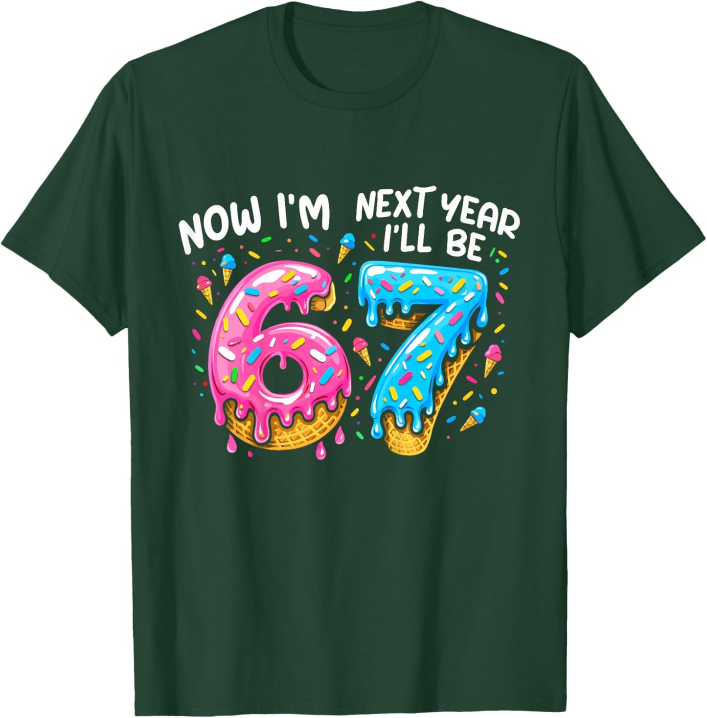 6 Year Old Birthday Boys Kids Now I'm 6 Next Year I'll be 7 T-Shirt - T-Shirt | Forest