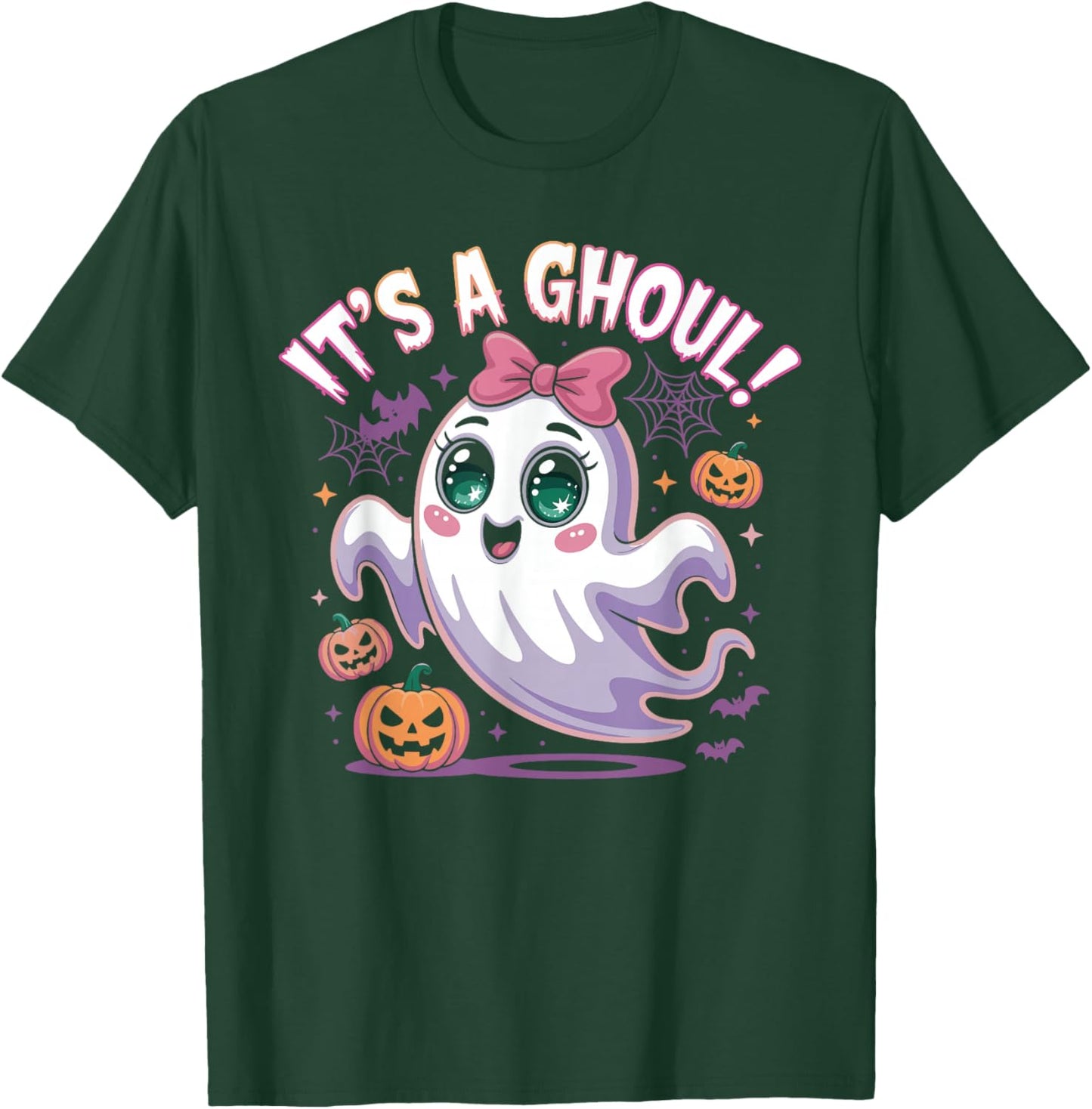 It's A Ghoul! Halloween Gender Reveal Shirt Spooky Halloween T-Shirt - T-Shirt | Forest