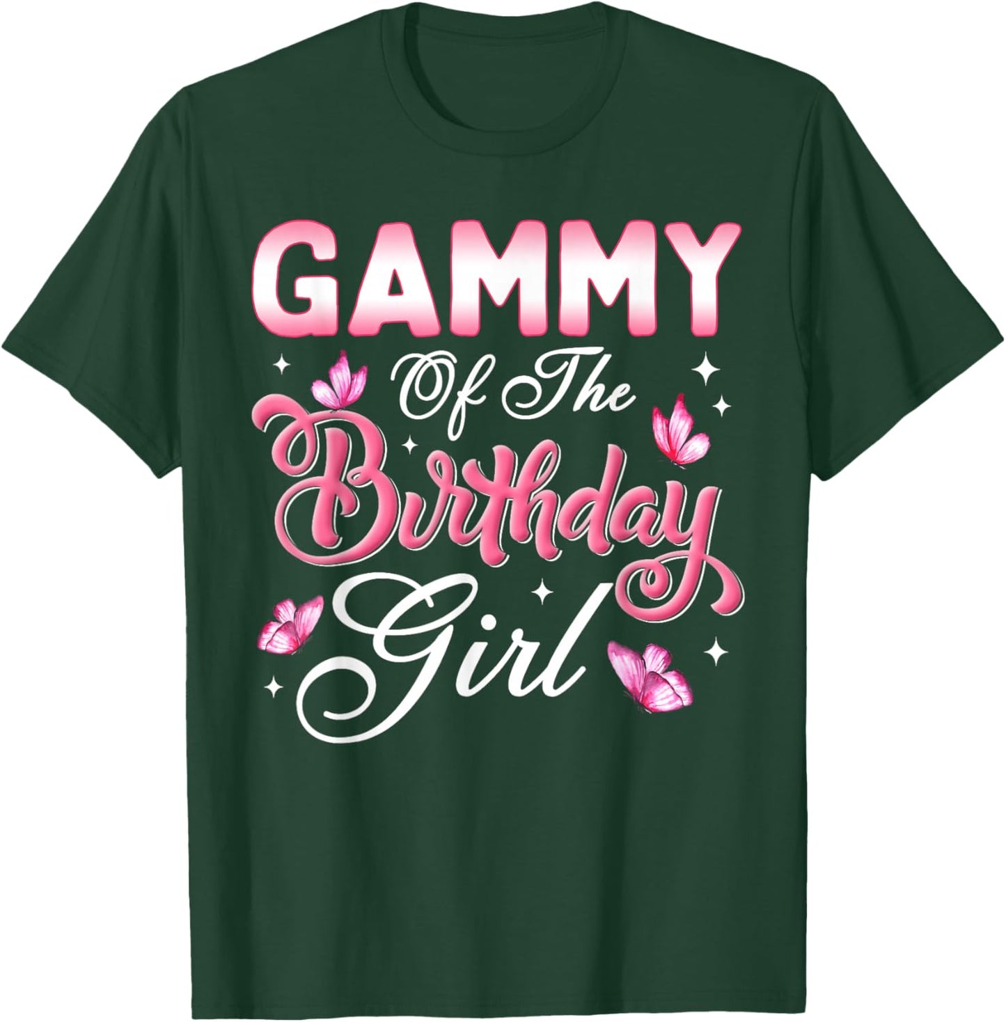 Gammy of The Birthday Girl Butterfly Birthday Party T-Shirt - T-Shirt | Forest