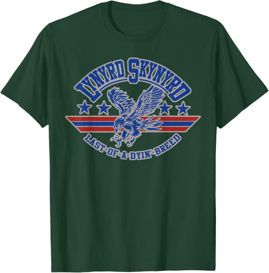 Lynyrd Skynyrd Dyin Breed Logo US Flag 70s Classic Rock Band T-Shirt - T-Shirt | Forest