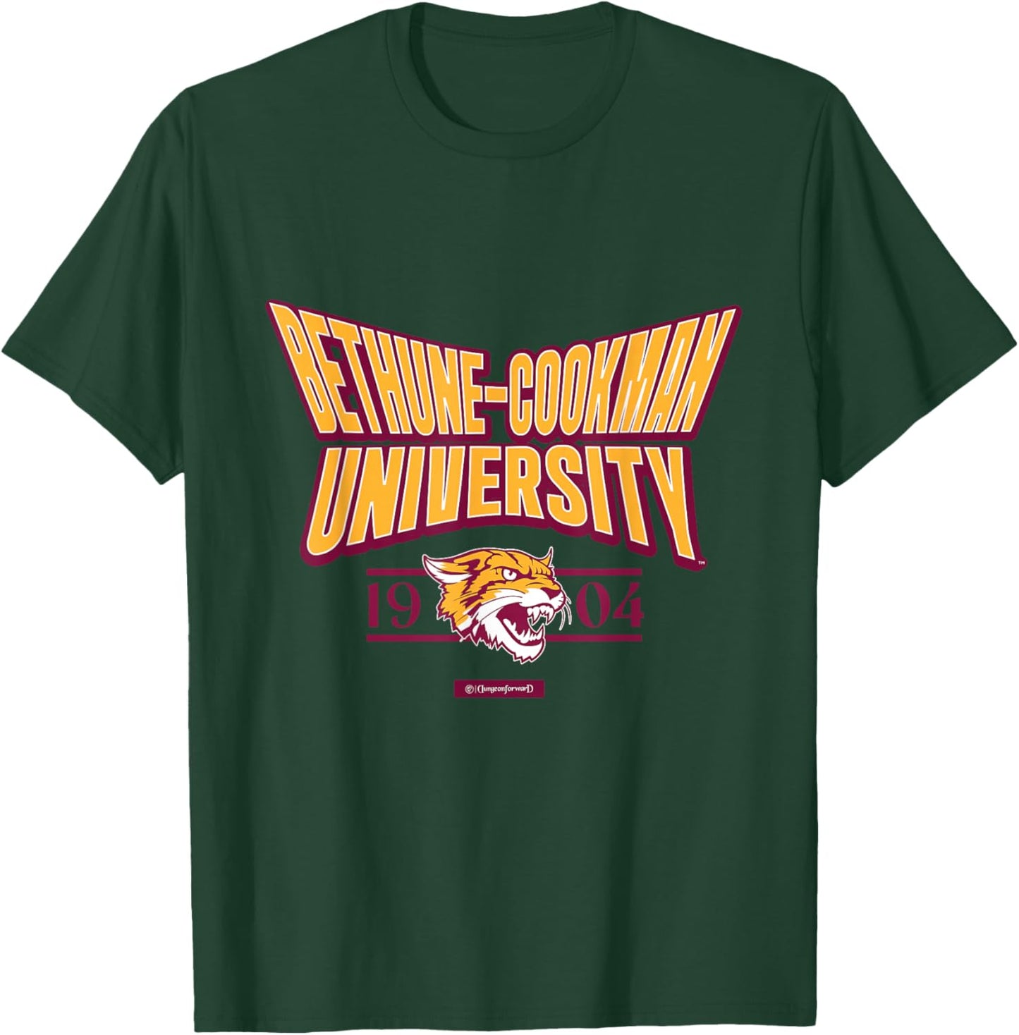 Bethune-Cookman University Stretch Emblem HBCU T-Shirt - T-Shirt | Forest