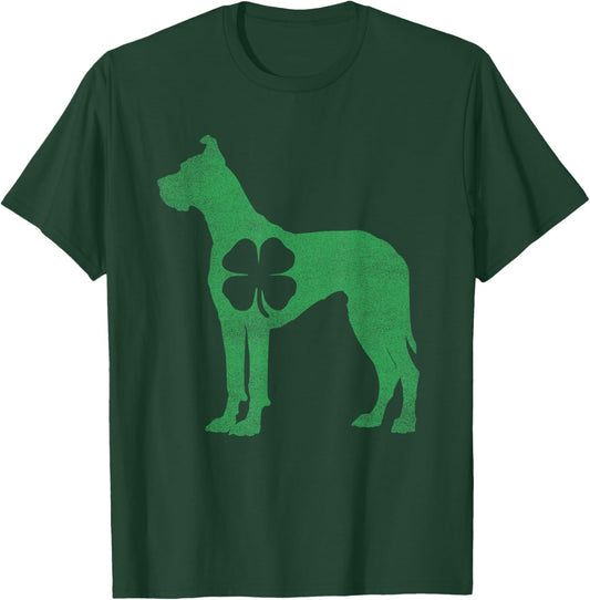 Great Dane Dog - Shamrock St. Patrick's Day Saint Paddy's T-Shirt - T-Shirt | Forest