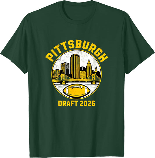 Pittsburgh Draft 2026 T-Shirt - T-Shirt | Forest