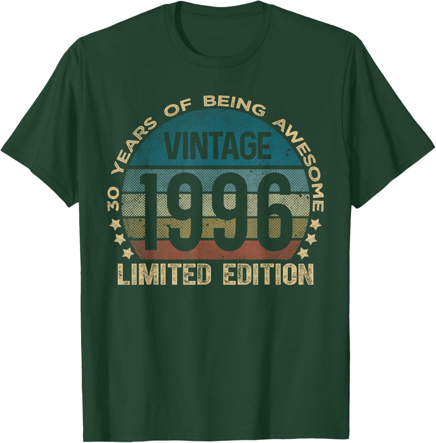 30 Year Old Gifts Vintage 1996 Limited Edition 30th Birthday T-Shirt - T-Shirt | Forest