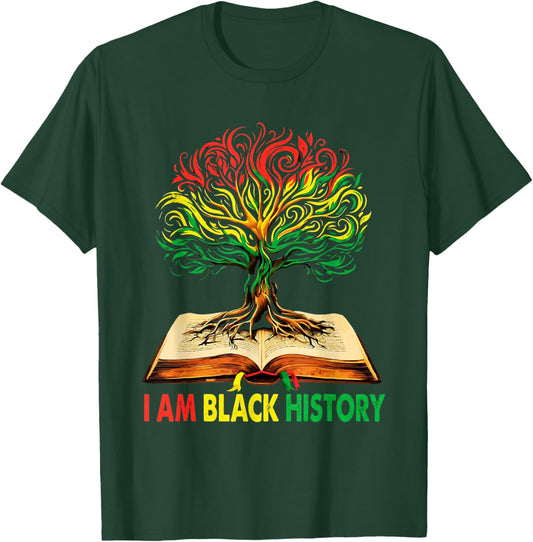I Am Black History Black History Month T-Shirt - T-Shirt | Forest