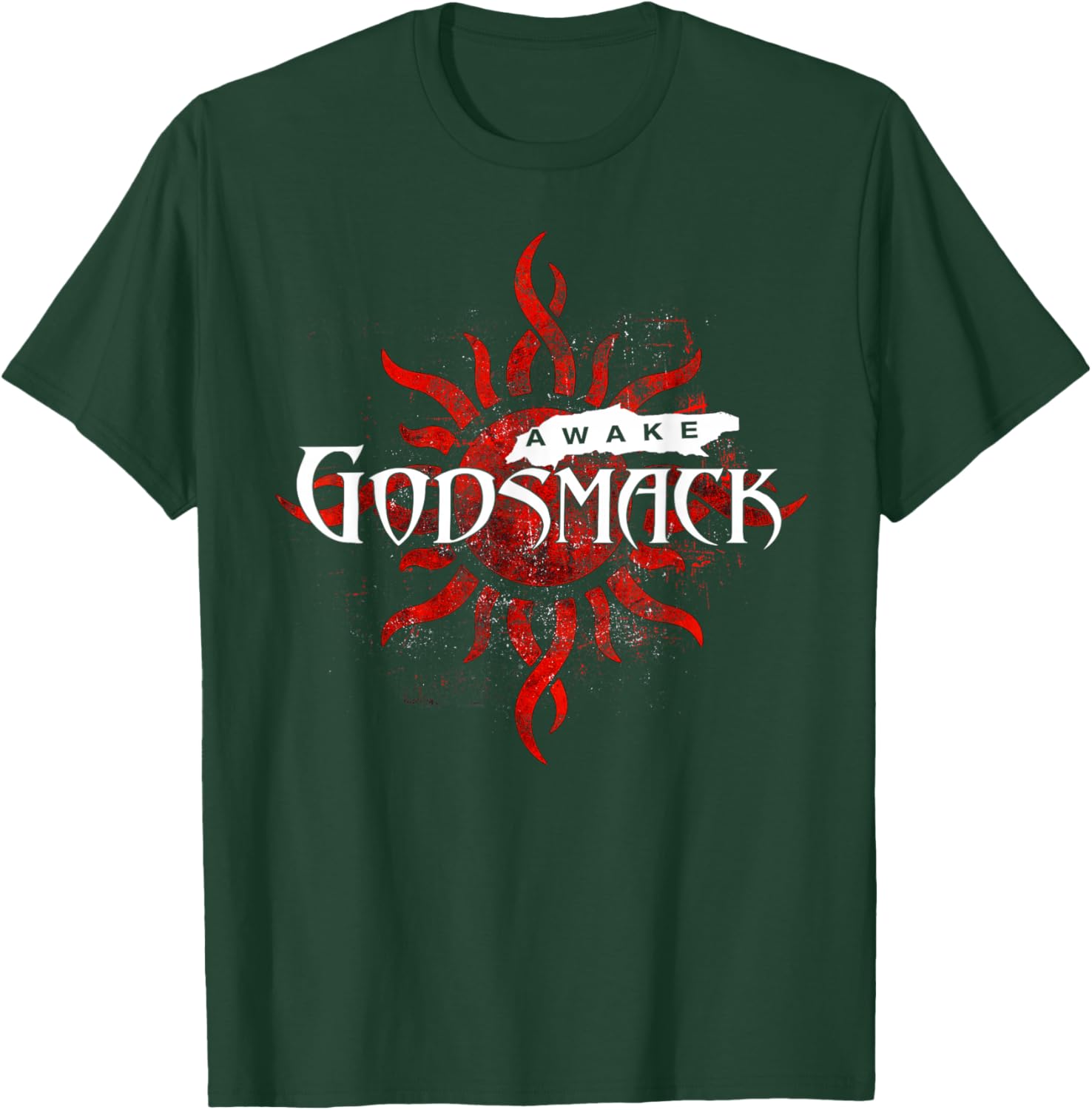 Godsmack Awake Sun 25th On Navy T-Shirt - T-Shirt | Forest