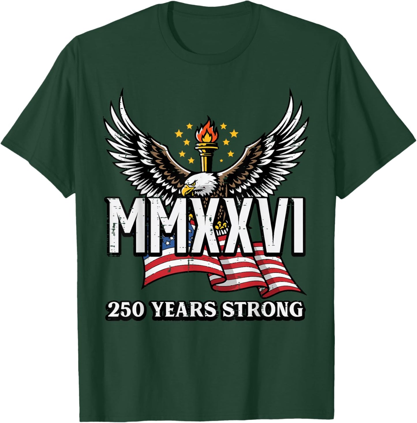 250th Anniversary USA American 250 Years Men Women Kids T-Shirt - T-Shirt | Forest