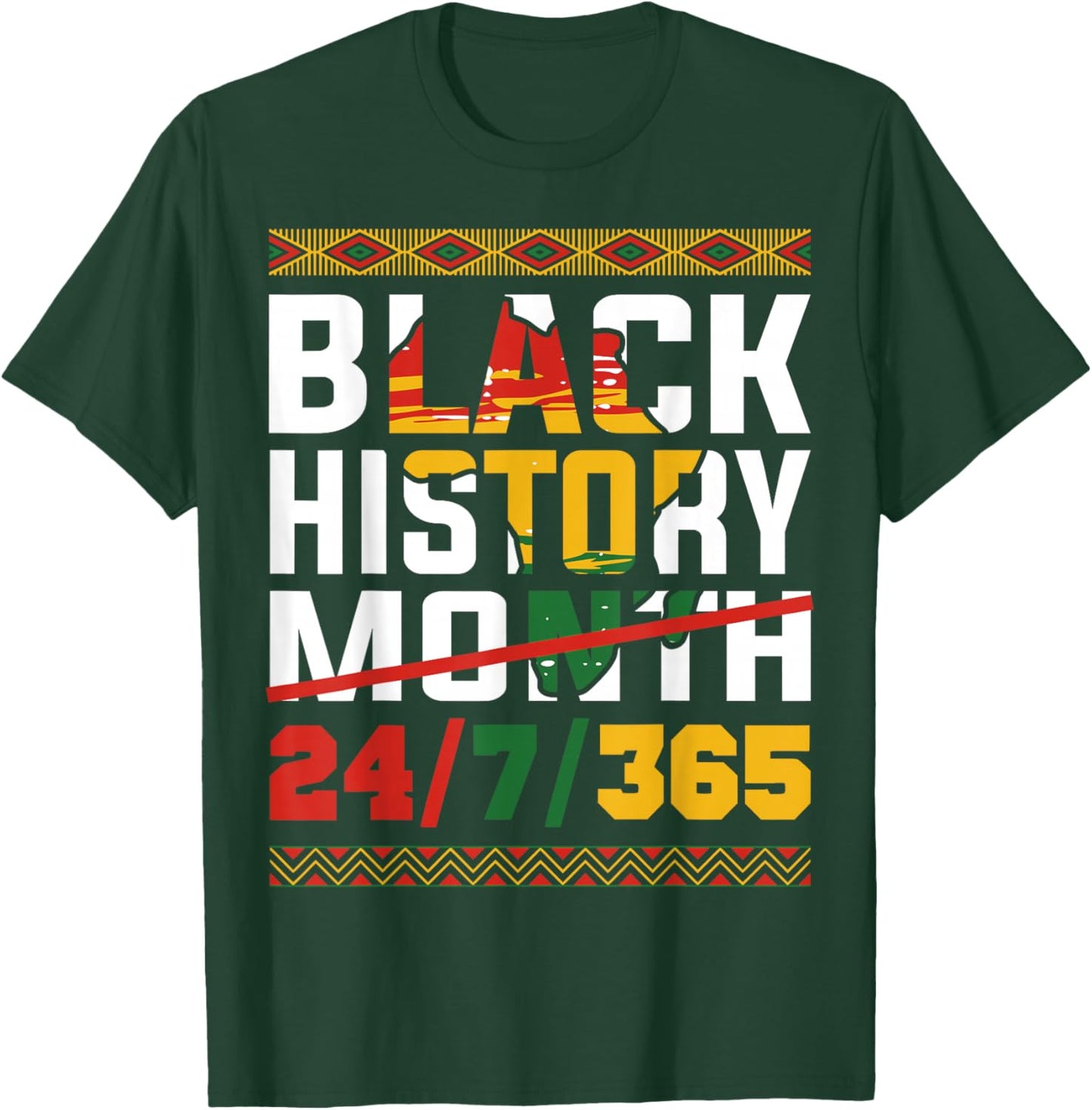 One Month Cant Hold Our History Black History Pride T-Shirt - T-Shirt | Forest