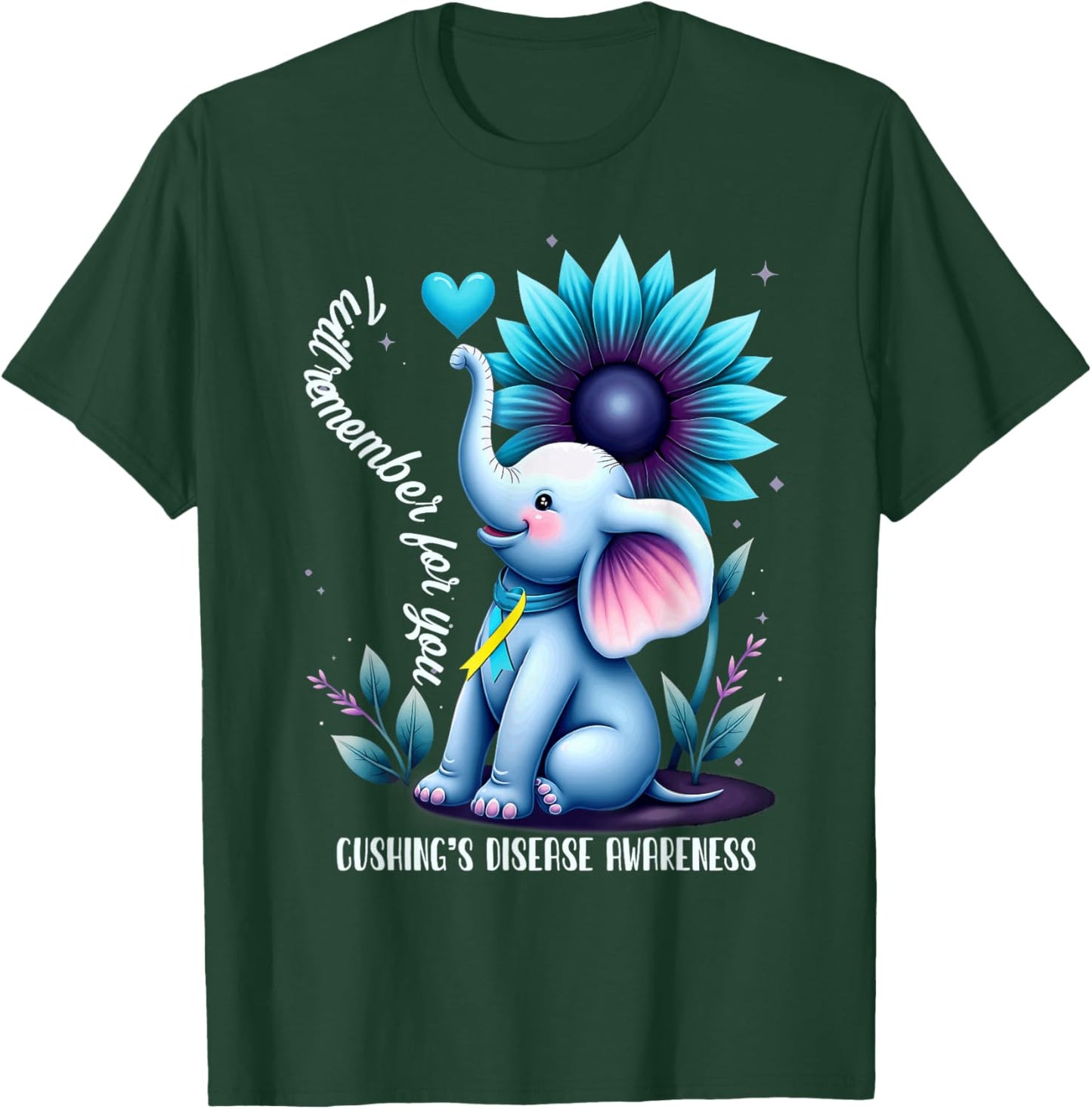 Elephant Cushing's Disease Awareness T-Shirt - T-Shirt | Forest
