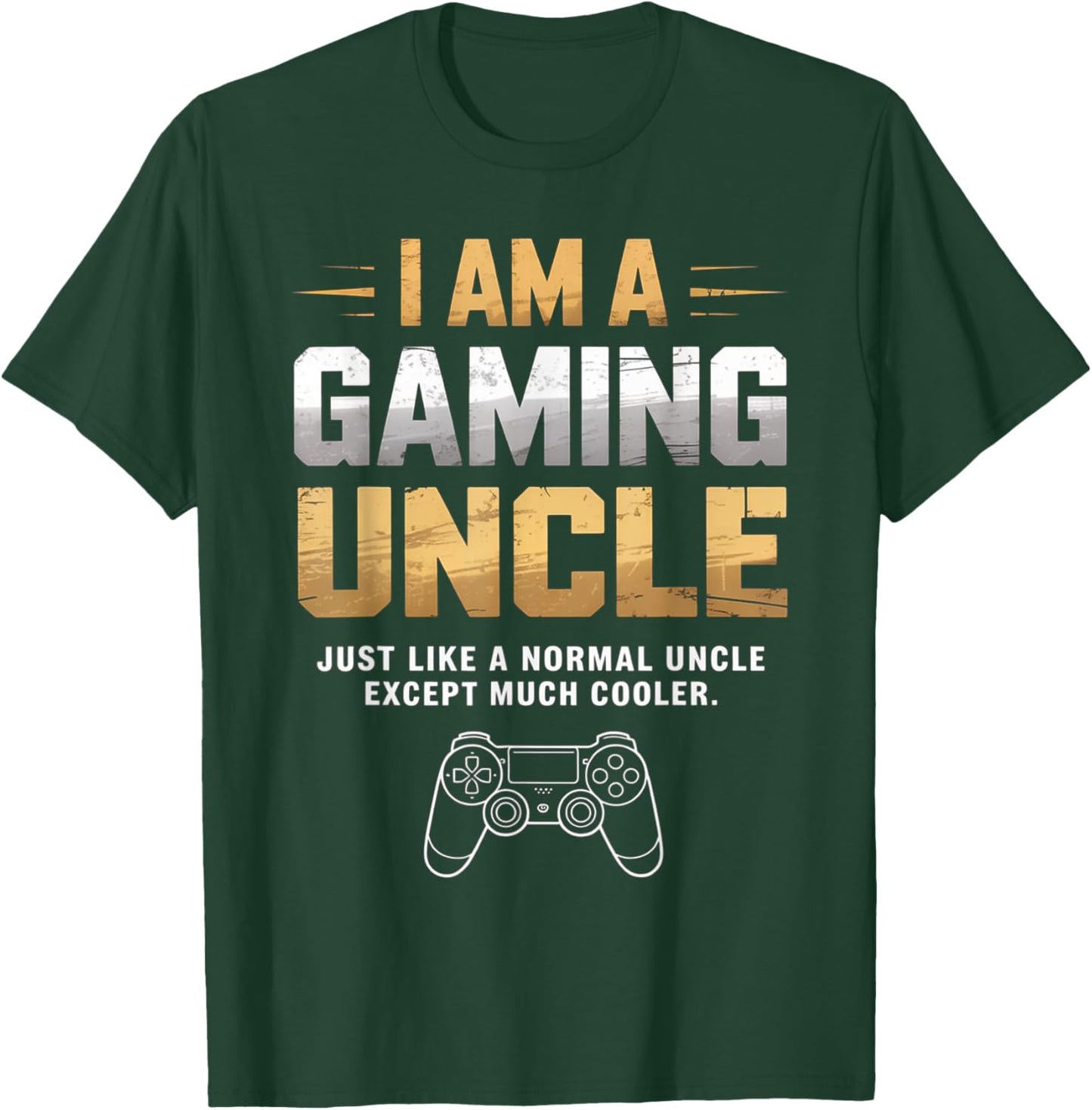 Gaming Uncle Cooler Than Normal Uncle for Boys T-Shirt - T-Shirt | Forest
