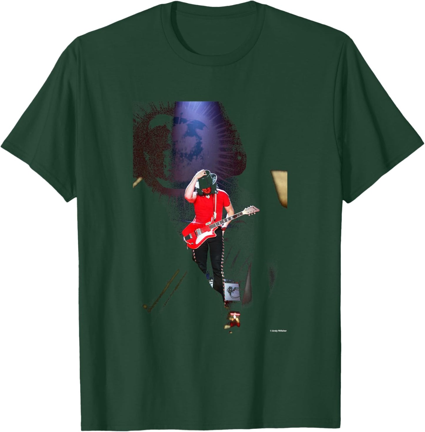 Jack White Stripes Live Seven Nation Army Andy Willsher T-Shirt - T-Shirt | Forest