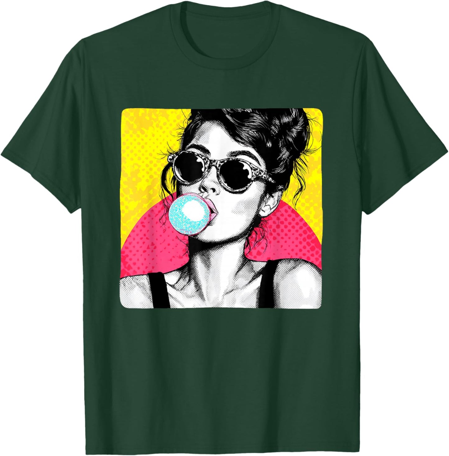 Beautiful Chewing Gum Girl Costume T-Shirt - T-Shirt | Forest