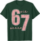 Six Seven Pink Number 67 Couple 6 7 Couple Halloween Costume T-Shirt - T-Shirt | Forest