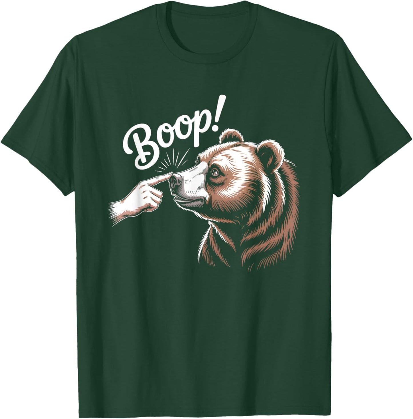 Bear Nose Boop Vintage T-Shirt - T-Shirt | Forest