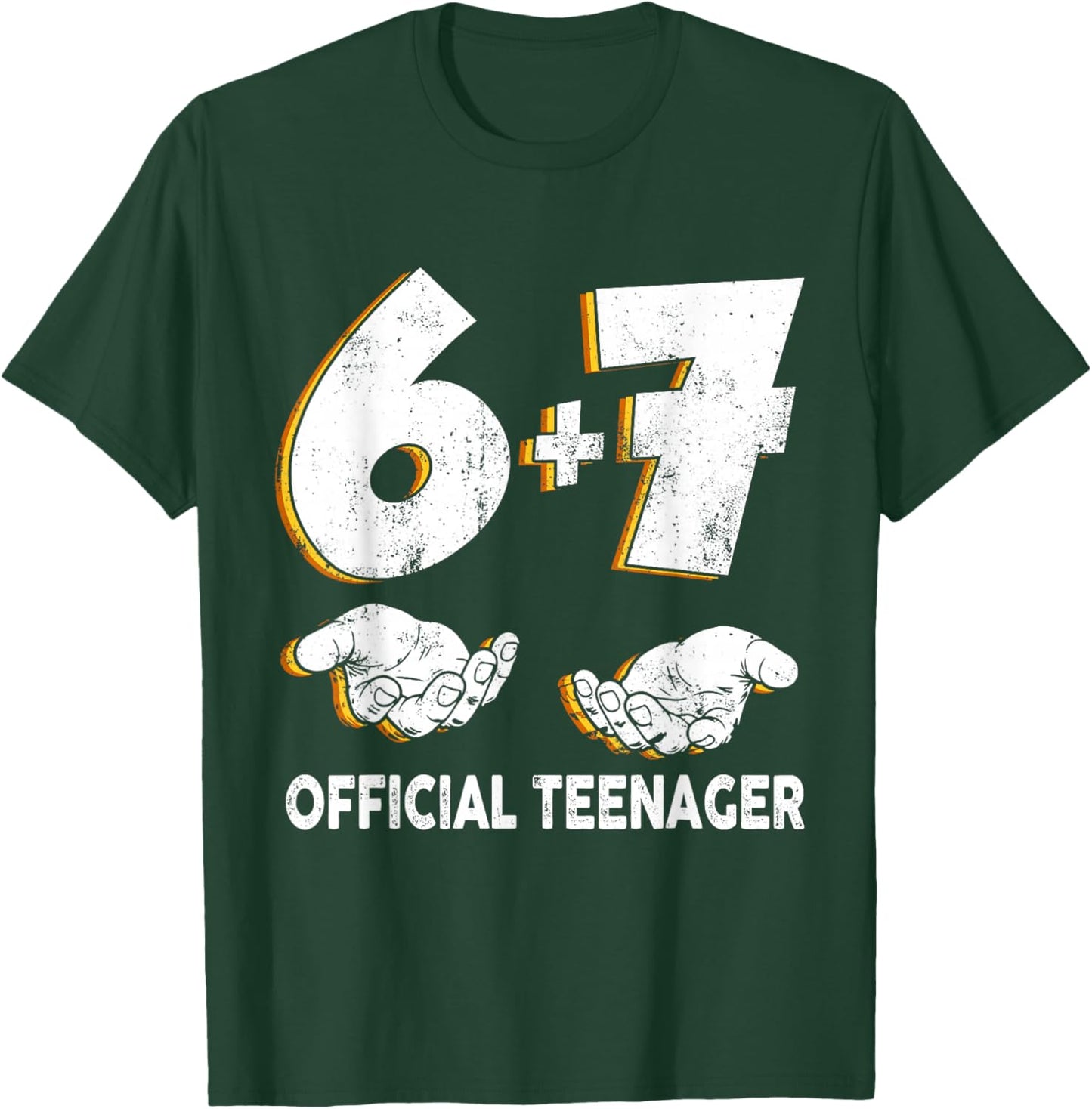 6 7 Birthday Official Teenager 13 Year Old 13th Birthday Boy T-Shirt - T-Shirt | Forest