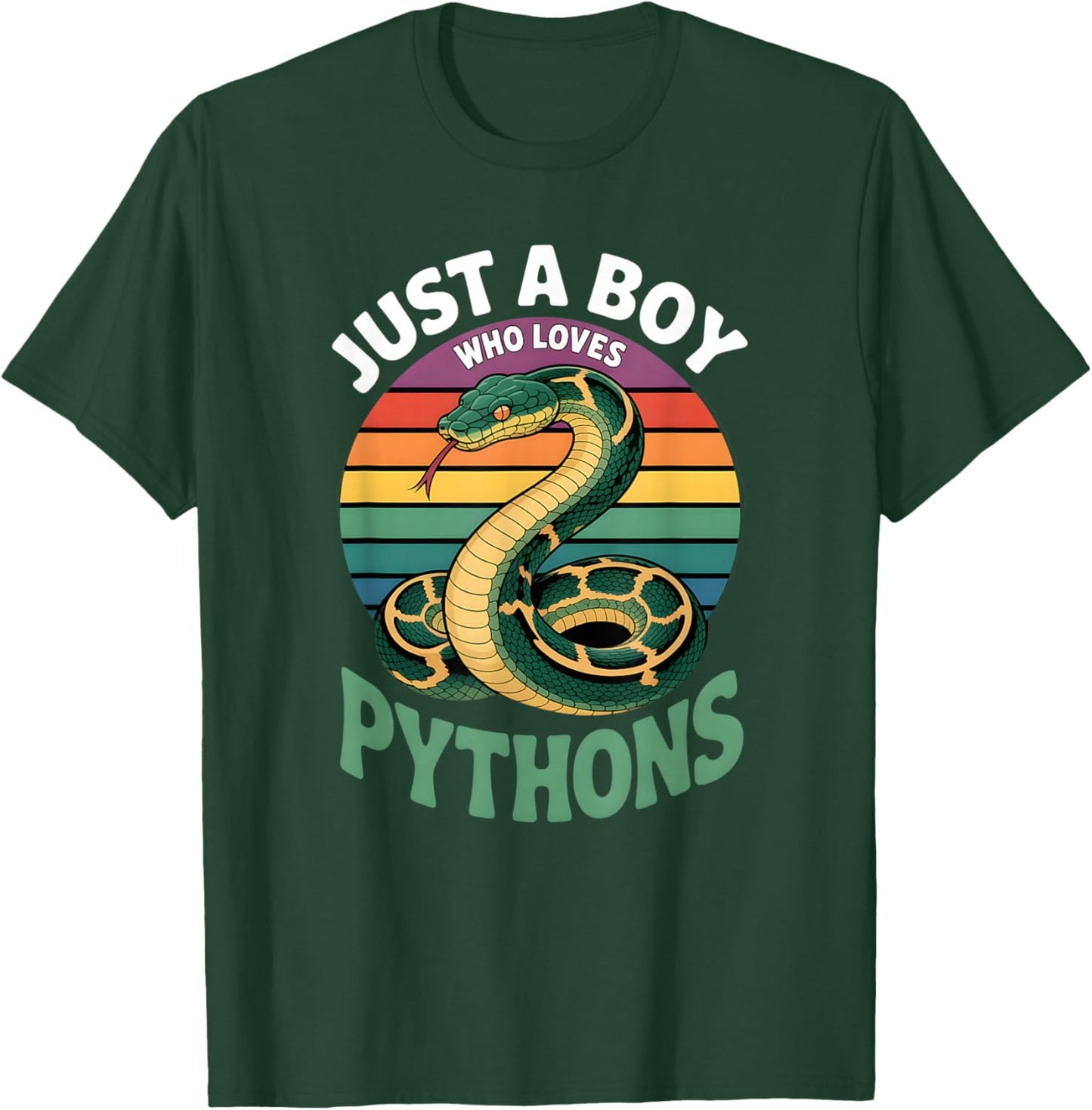 Boys Python T-Shirt - T-Shirt | Forest