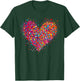Valentine Colorful Confetti Heart Men Women Kid T-Shirt - T-Shirt | Forest