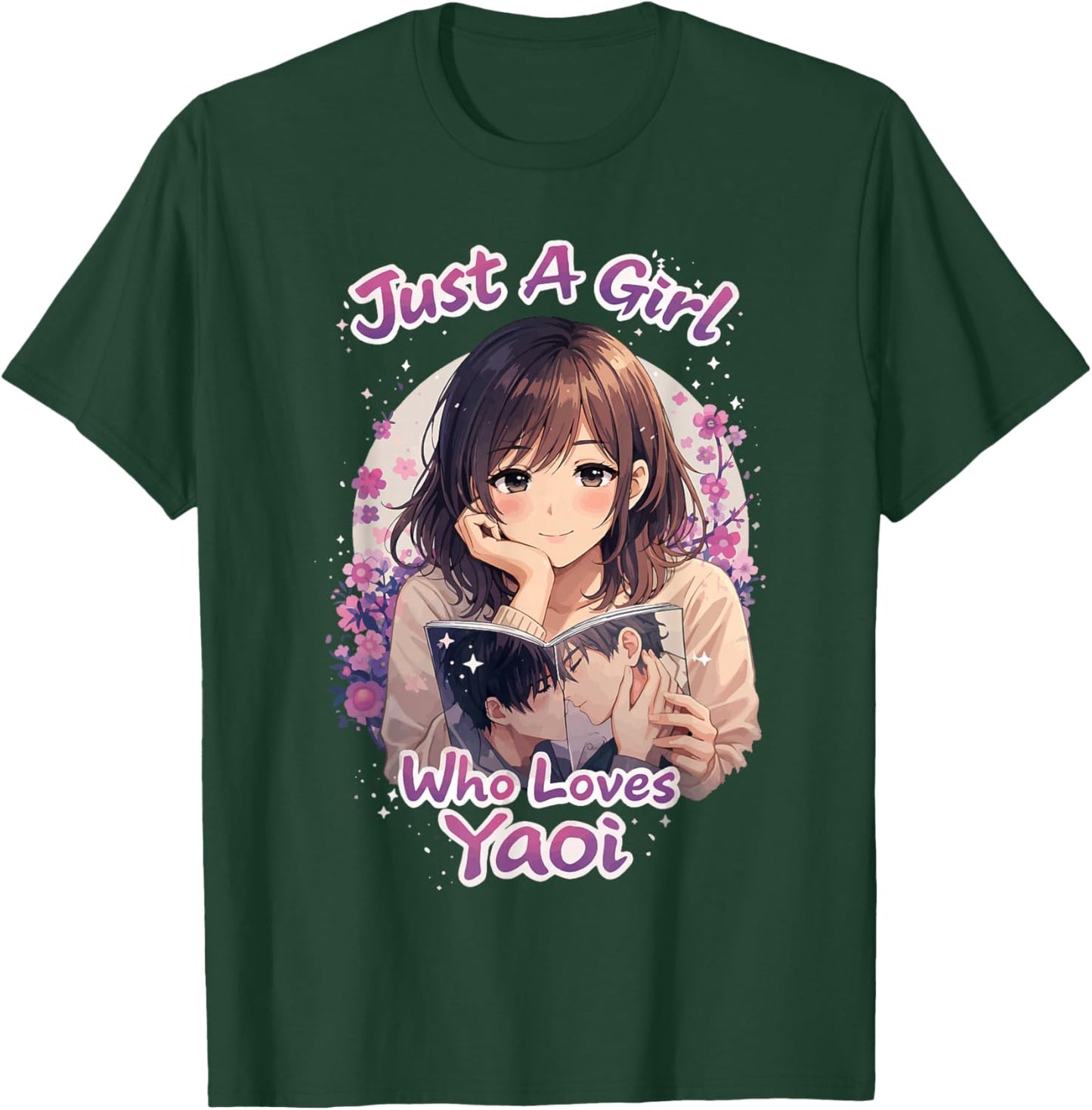 Just A Girl Who Loves Yaoi T-Shirt - T-Shirt | Forest