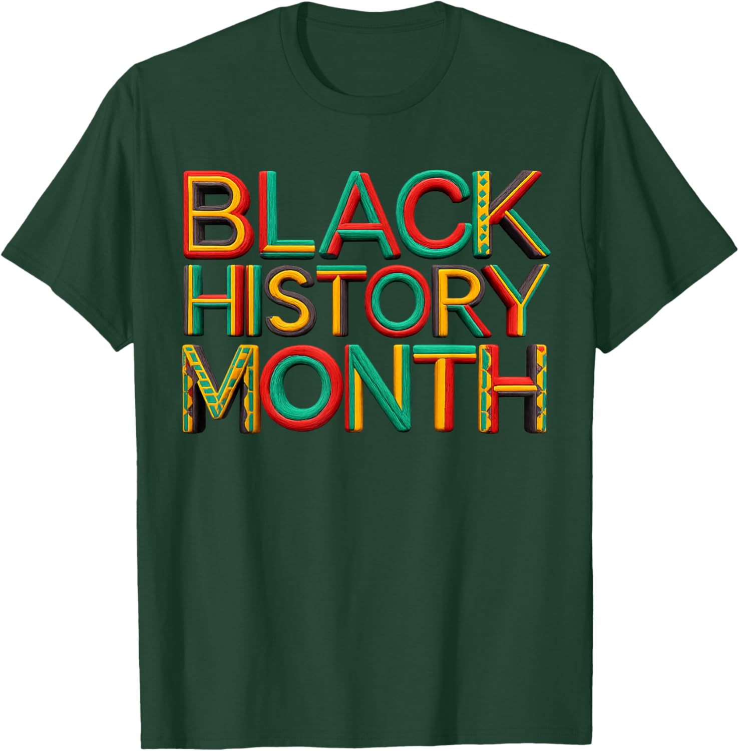 Black History is American History Patriotic African American T-Shirt - T-Shirt | Forest