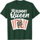 Cute Rummy Art Girls Rummy Lover Gin Rummy Player T-Shirt - T-Shirt | Forest
