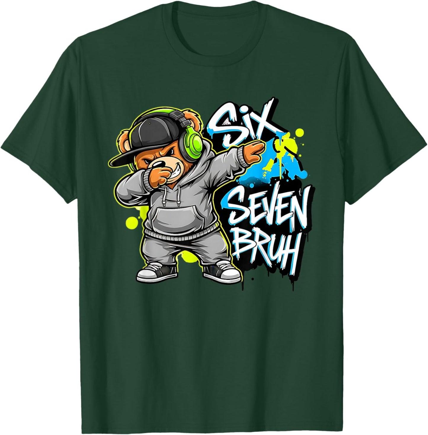 67 Funny Kids Meme Gen Alpha 6 7 Slang Six Seven Bruh T-Shirt - T-Shirt | Forest
